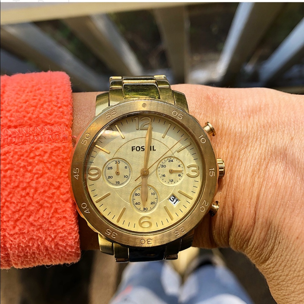 Authentic Fossil Natalie chronograph watch!